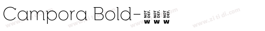 Campora Bold字体转换
